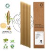 Pack of 20 Sugar Cane Straws - Plastic Free, Eco-Friendly,