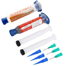 Sn63/Pb37 T4 Tin Lead Solder Paste (30g) & Lead-Free Solder Flux 10cc, Supplied By Wonderway