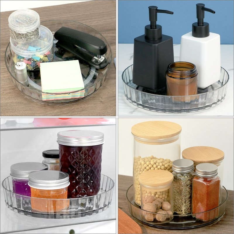 QWORK® Turntable Organiser, Diameter 22 cm Rotating Lazy Susan Spice