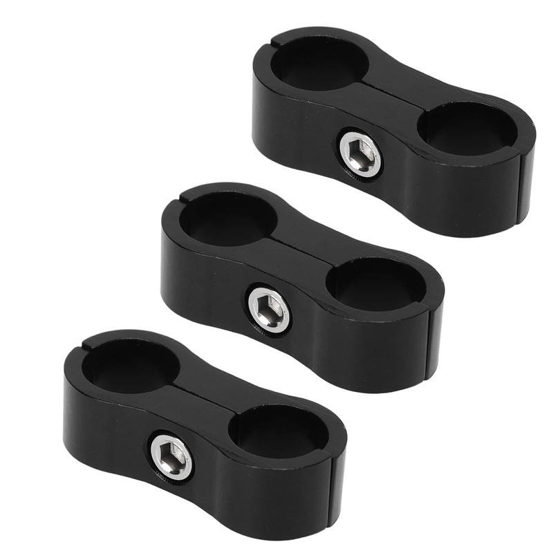 10PCS 6AN Hose Separator Clamp Aluminum Alloy Fuel Line Separator