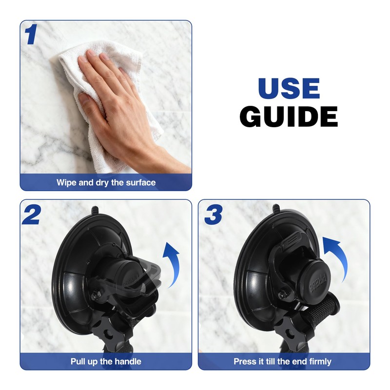 REDCAMP 2 Pieces Heavy Duty Suction Cup Anchor Tie Down,