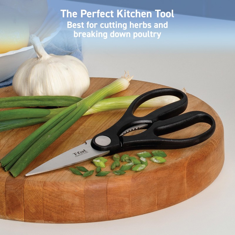 T-fal Ice Force German Stainless Steel Kitchen Scissors 6 Inch,