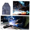 Gatuida Cowhide Soldering Apron Heat Resistant Protective Apron for Welders