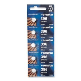 Renata Watch Battery Swiss Made Renata 396 or SR726SW Or AG2 1.5V (2 Batteries, 396 or SR 726 SW)