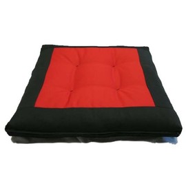 D&D Futon Furniture Central Red Zabuton, Yoga, Meditation Seat Cushions, Kneeling, Sitting, Supporting Exercise Pratice Zabutons.