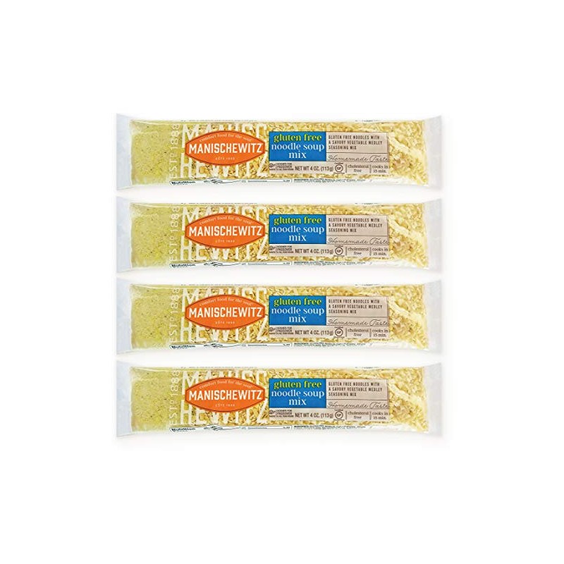 Manischewitz Gluten Free Noodle Soup Mix (4 Pack) With Savory