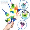 XIANGZI Finger Paint Sponges for Kids,Sponge Painting Brushes Set,Toddler Paint