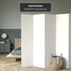 6 ft. Tall White Temporary Cardboard Folding Screen - 6