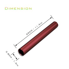 XMWangzi Aluminum Track Field Relay Batons, Race Equipments for Running Race Team, Suitable for Outdoor Sports Practice Athlete, Corrosion Resistant High Strength Smooth Surface (4Pcs Red)