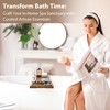 Realgulf Bamboo Bathtub Tray Caddy - Splash-Proof Adjustable (28.5-40") with