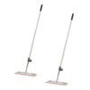 Superio 2 Pack Self-Wringing Microfiber Cleaning Mop, Hands-Free Miracle Flat