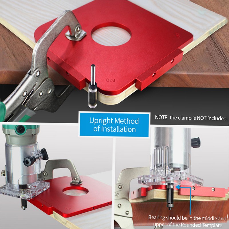 Rounded Template Woodworking Radius Template Radius Jig Router Template Aluminum