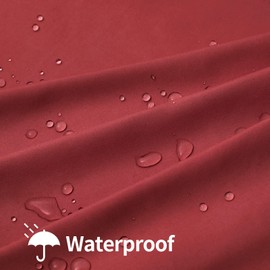 OutdoorLines Waterproof Outdoor Curtains for Patio-Privacy Sun Blocking Grommet Curtain Panel Weatherproof, UV Resistant Curtains for Gazebo, Front Porch, Pergola Burgundy 150W x 84L Inch 1 Panel