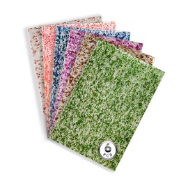 Glitter Acrylic Sheets 8x12 (Pack of 6), 0.11 Inch Thickness - Multicolor Acrylic Sheets for Arts & Crafts, DIY Projects, Multicolor Glitter, for Laser Cutting and Engraving with CO2