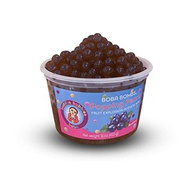 Popping / Bursting Boba Pearls / Boba Bombs Dessert Topping by Buddha Bubbles Boba (Blueberry Bombs)