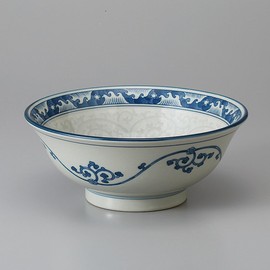 Ale-net Ramen Donburi Ramen Bowl, Noodle Bowl, Wave Arabesque Highland, 6.8 Bowl