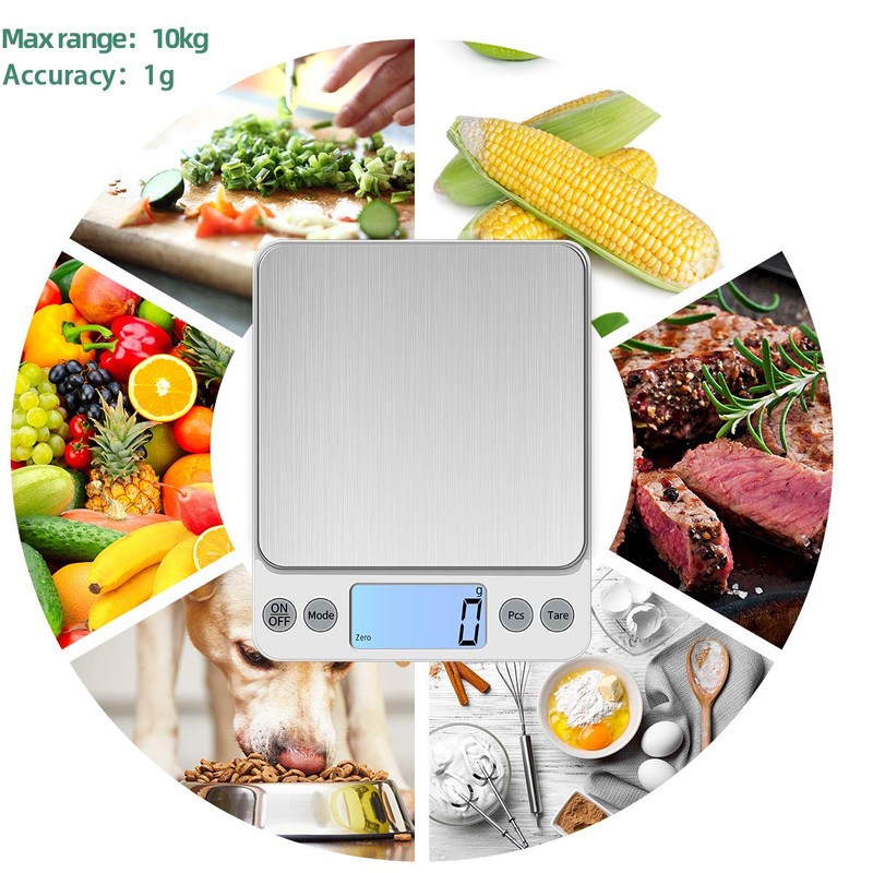 KUBEI Upgraded Larger Size Digital Food Scale Weight Grams and