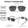 Laurinny Trendy Designer Polarized Sunglasses for Men, Ultra Lightweight Aviator