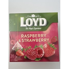 Loyd Fruit Tea Raspberry & Strawberry Flavored, 20 teabags (Pack of 2)