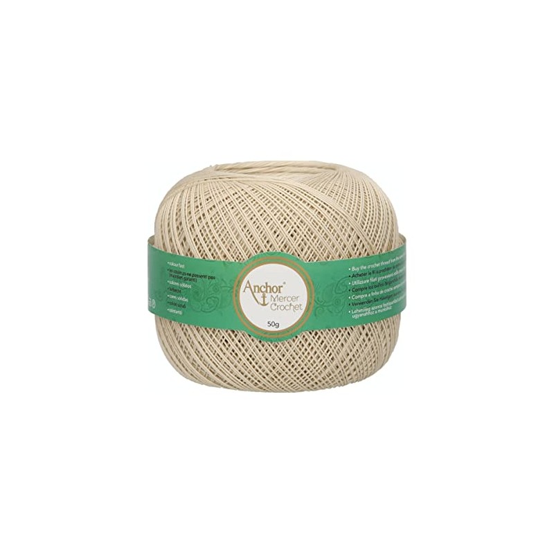 Anchor 4710040-00390 Crochet Yarn, 100% Cotton, 390, Thickness 40, 53