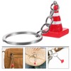 GALPADA Creative Traffic Cone Key Ring Chain Construction Party Favors