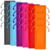 Shinylin 24 Pcs Sunglass Pouch Drawstring Microfiber Pouch Multicolor Soft