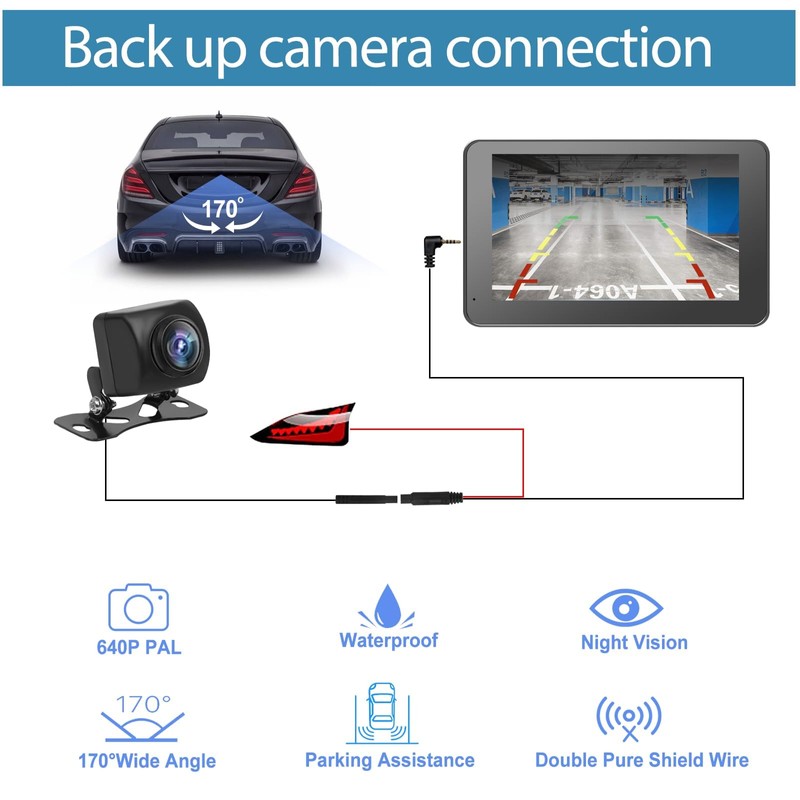 Carplay Screen for Car, 7" HD Wireless Portable Car Play