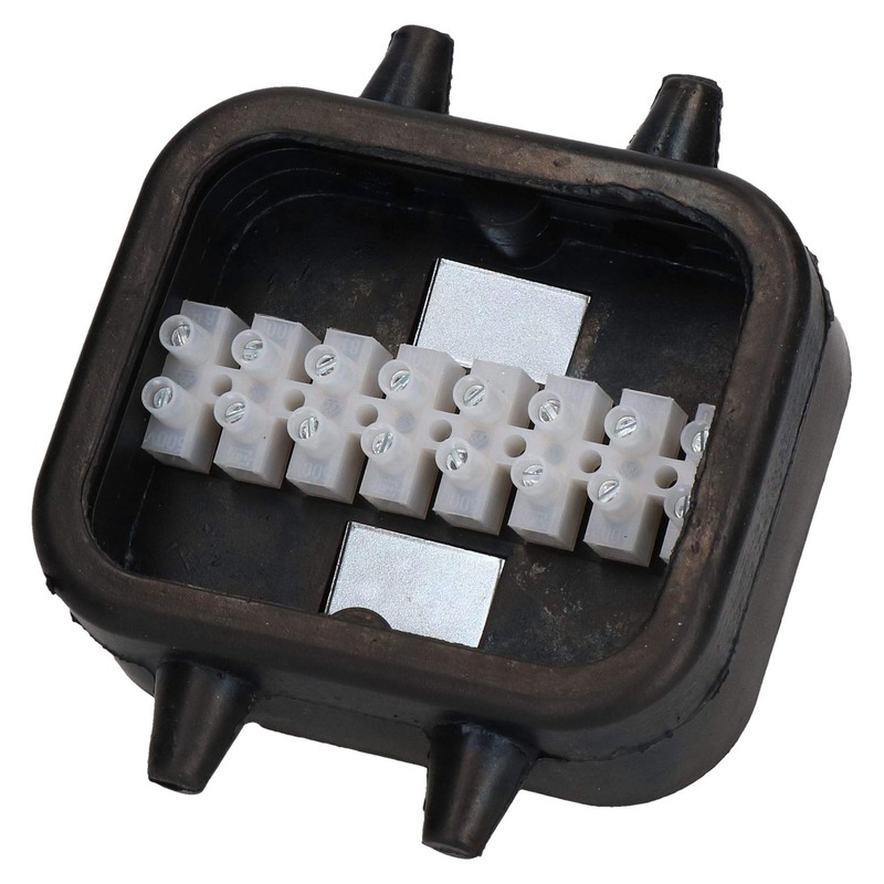 AB Tools Trailer Lighting Electrics Rubber Junction Box 8 Way