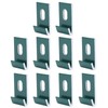 10Pcs Base Clips, Greenhouse Attaches Aluminium Fixings Hooks for Greenhouse
