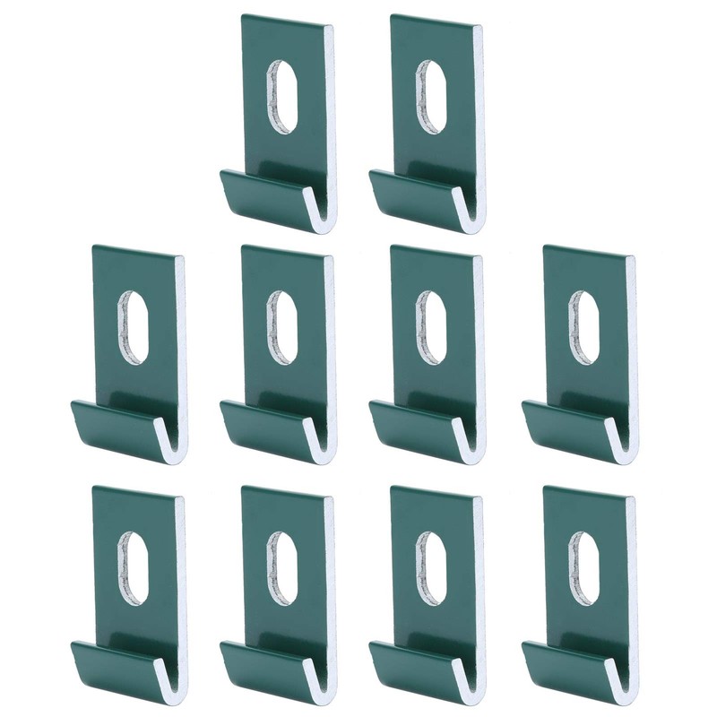 10Pcs Base Clips, Greenhouse Attaches Aluminium Fixings Hooks for Greenhouse