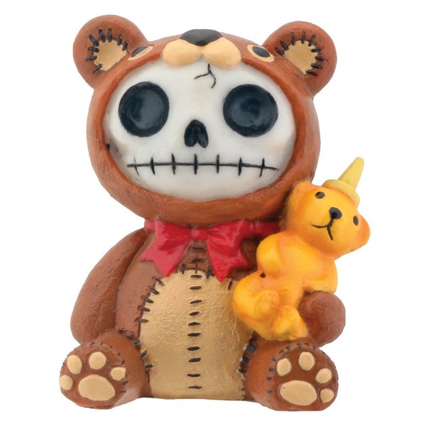 Brown Honeybear with Honey Bear Bottle Furry Bones Statue