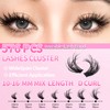 XIUSUZAKI DIY Lash Extension Kit Individual Lash Clusters Kit 280Pcs