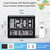 TEMU Atomic Clock Large Display Black