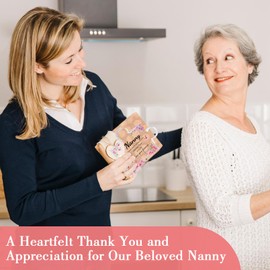 Gifts for Nanny, Nanny Birthday Gifts - Decorative Acrylic Block Puzzle 3.9x3.3 inch Ideas for Nanny Birthday, Nanny Presents for Christmas Mothers Day, Best Nanny Gifts from Daughter Son