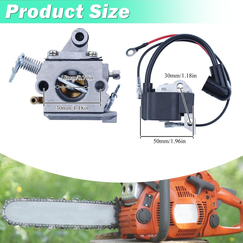 MS180 Carburetor for Stihl MS170 MS180 017 018 Chainsaw, Adefol