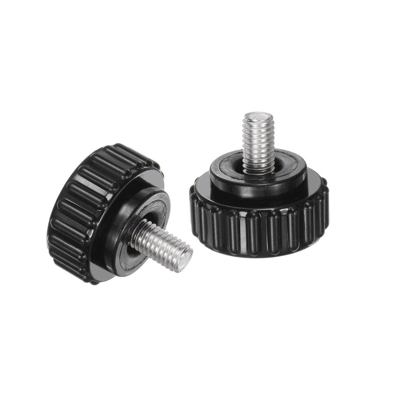 uxcell 6pcs Knurled Clamping Knobs M5 x 8mm Metric 304