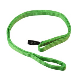 S.E.PEAK 16mm Nylon Climbing Sling, 23KN/5171 lbs, EN566 Sturdy Sewn Strap, Equipment Sling for Tree Trimming, Positioning,Rigging, Ziplining, Anchoring,Climbing,Hanging,Stretching,1pc,24inch,Green