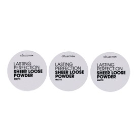 Collection Cosmetics Lasting Perfection Sheer Loose Powder, Lightweight Powder, 10g, Translucent Matte (Pack of 3)