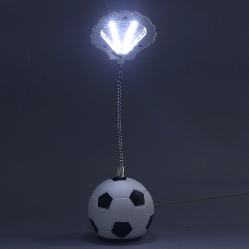 Miniature LED Table Lamp Soccer Desk Lamp Soccer Base Seashell