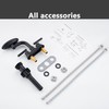 Matte Black Bathroom Sink Faucet，Modern 3 Hole Bathroom Faucet 2