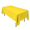 AK-Trading 60 x 102-Inch Rectangular IFR Polyester Tablecloth - Yellow