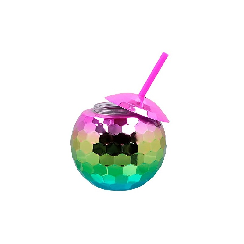 Boland - Disco Ball Cup with Straw, 550 ml, Drinking