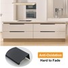 AMANDELIZABE 9 Pcs Black Furniture Knobs Hidden Handles for Cupboard