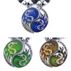 Tapp Collections Dragon Yin Yang 2 Mood Pendant Necklaces Set