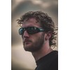 Birdz Eyewear Oriole Padded Motorcycle Riding Sunglasses Black Frame with