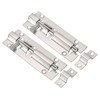 PATIKIL Door Barrel Bolt Latch 4Inch, 2 Pack Stainless Steel
