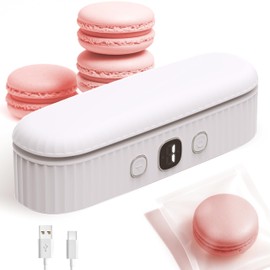 Mini Bag Sealer with 4 Adjustable Mode, 4000mAh Rechargeable Chip Bag Sealer for Plastic Bags, Bag Resealer for Mylar Bag, Portable Mini Snack Bag Sealer Heat Seal for Food & Snack Storage