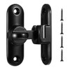 Suithink Barn Door Latch 90 or 180 Degree Slide Black