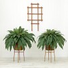 Nearly Natural 32in. Artificial Boston Fern Plant with Metal Planter