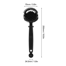 Atyhao Cepillo de Limpieza para Máquina de café Espresso, Limpiador de Cepillos para Máquina de café, Extraíble, Cepillos Redondos para Limpieza de Cabezales de Grupo de café, (58MM)